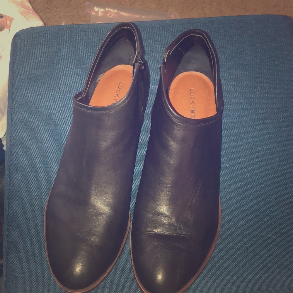 Women’s boots. Lucky Brand. Black leather. Size 11